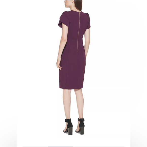 🆕 Calvin Klein Suede Dress, Knee Length, Size 2 - Picture 2 of 8